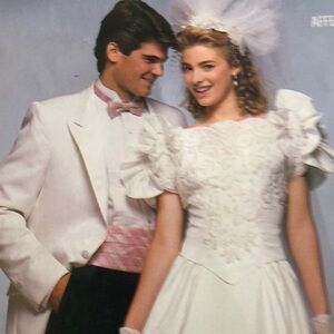 COPY - Vintage White wedding dress was in Vogue magazine